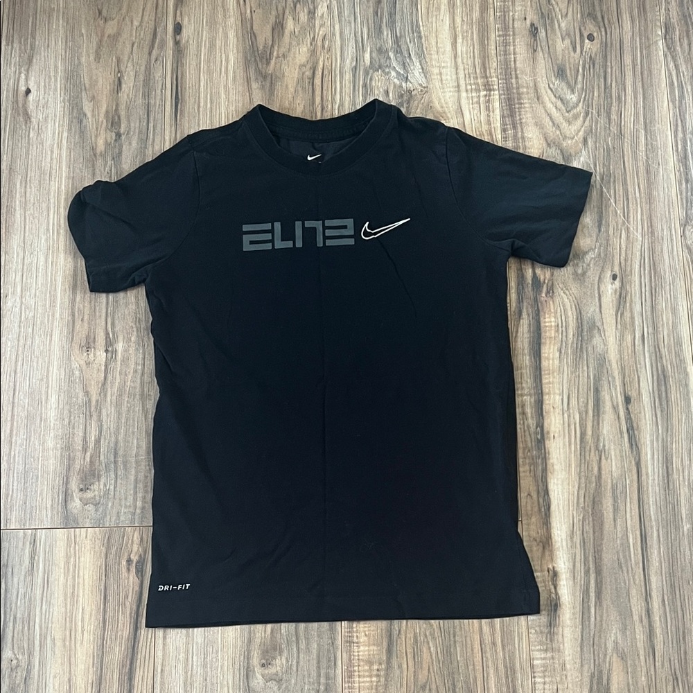 Nike Boys Black Elite Short Sleeve Tee